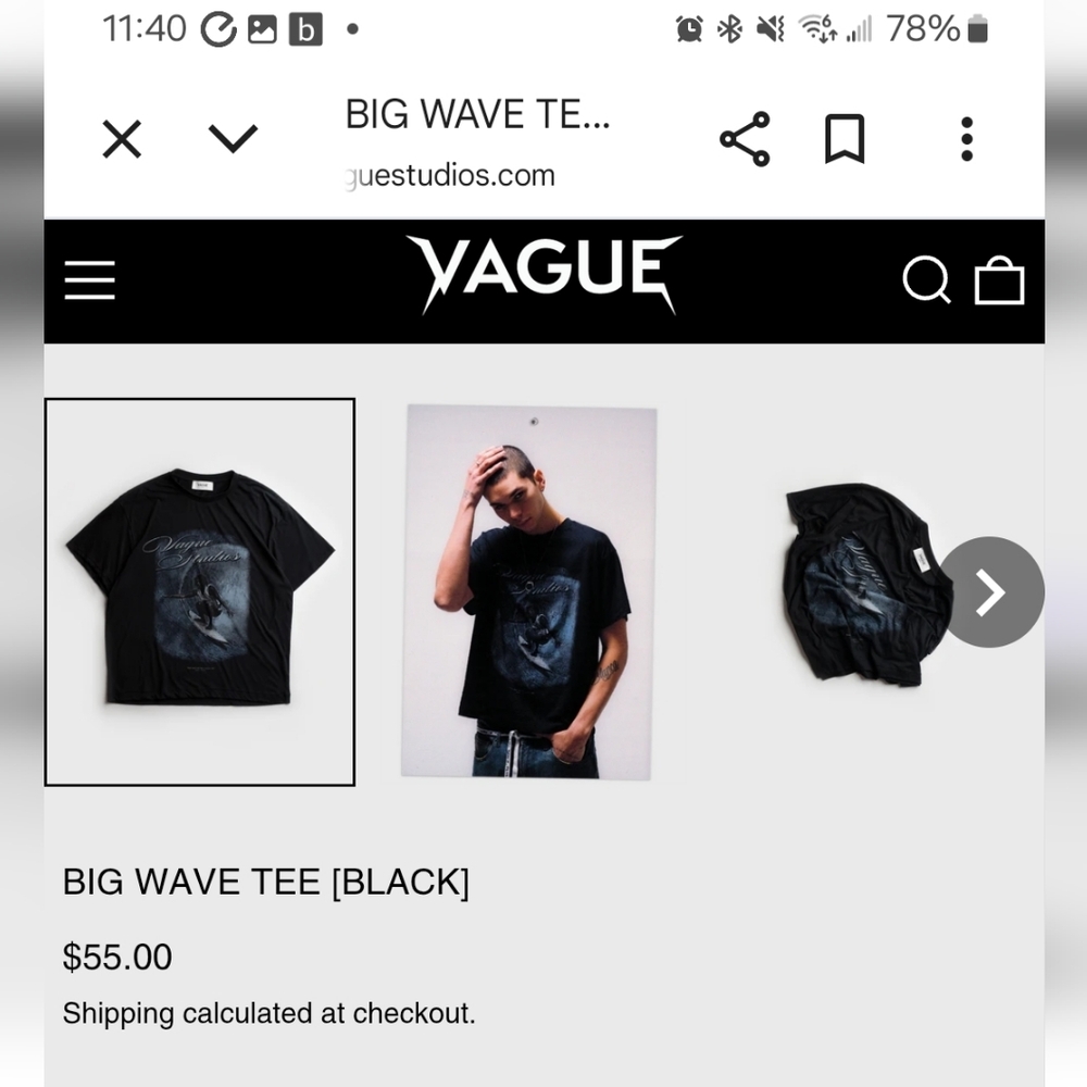 Black Graphic Men's Shirt - Picture 2 of 2
